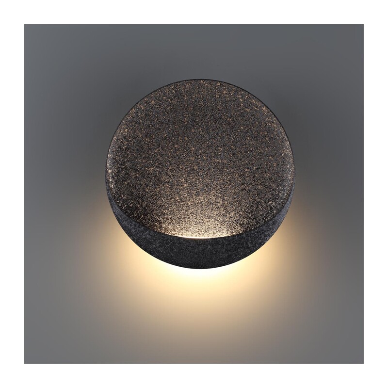 7003/7WL HIGHTECH ODL25 297 Настенный светильник черный ice crack/акрил IP44 LED 7W 231Лм 3000K CRI > 90 VELA 5
