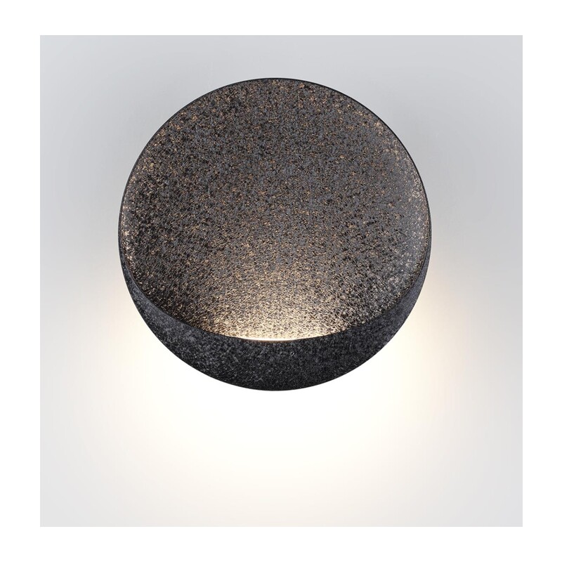 7003/7WL HIGHTECH ODL25 297 Настенный светильник черный ice crack/акрил IP44 LED 7W 231Лм 3000K CRI > 90 VELA