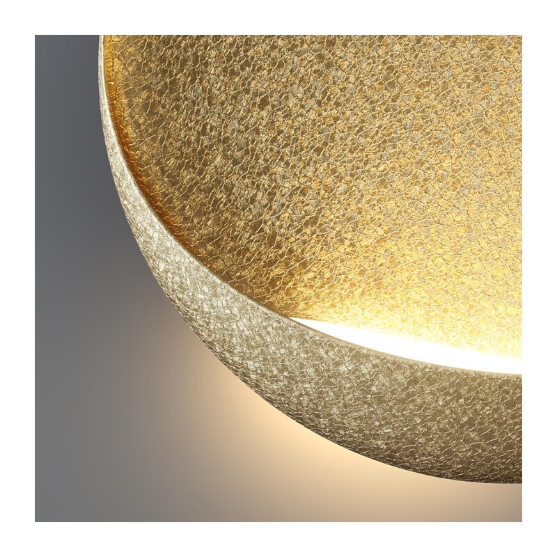 7004/7WL HIGHTECH ODL25 297 Настенный светильник золотой ice crack/акрил IP44 LED 7W Лм 3000K CRI > 90 VELA 2