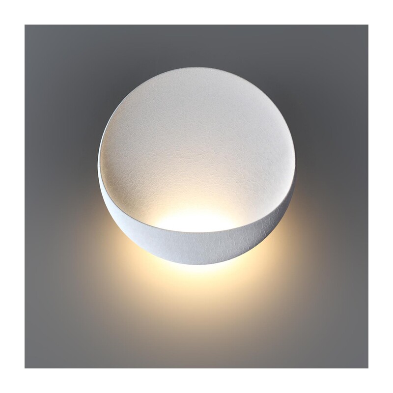 7005/7WL HIGHTECH ODL25 297 Настенный светильник белый ice crack/акрил IP44 LED 7W 347Лм 3000K CRI > 90 VELA 5