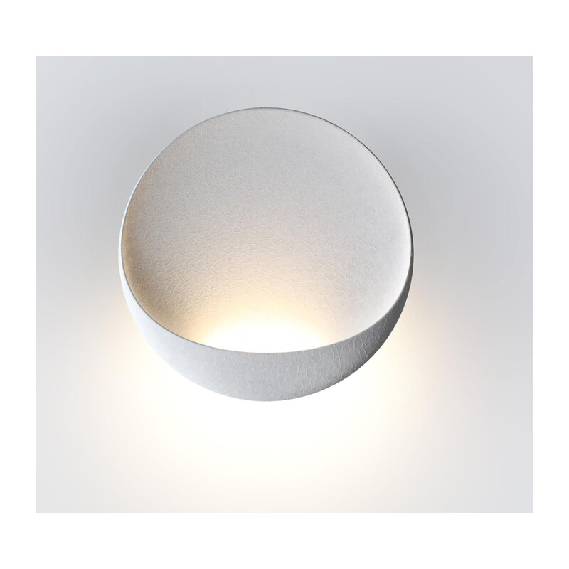 7005/7WL HIGHTECH ODL25 297 Настенный светильник белый ice crack/акрил IP44 LED 7W 347Лм 3000K CRI > 90 VELA