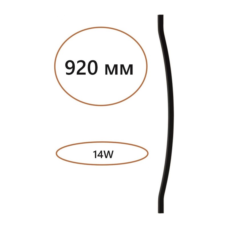 7006/100D HIGHTECH ODL25 262 Дуговой элемент для инсталляции 1000мм IP20 LED 14W Лм 3000K CRI > 90 FINO 5