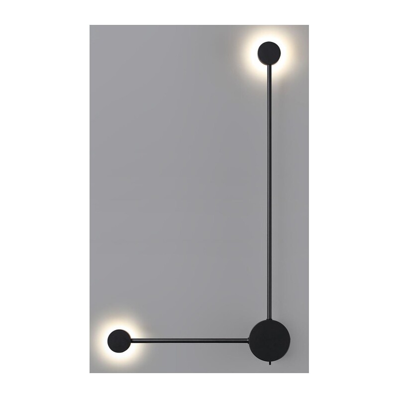 7008/10WL HIGHTECH ODL25 273 черный/металл/акрил Настенный светильник LED 3000/4000K тумблер на корп. 10W 220V CRI > 90 SATELLITE 3