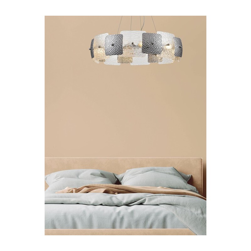 6588/6 MODERNI LN26 202 хром/тонированное стекло, металл/стекло Люстра подвесная E14 6*40W 220V LIBERTI 6