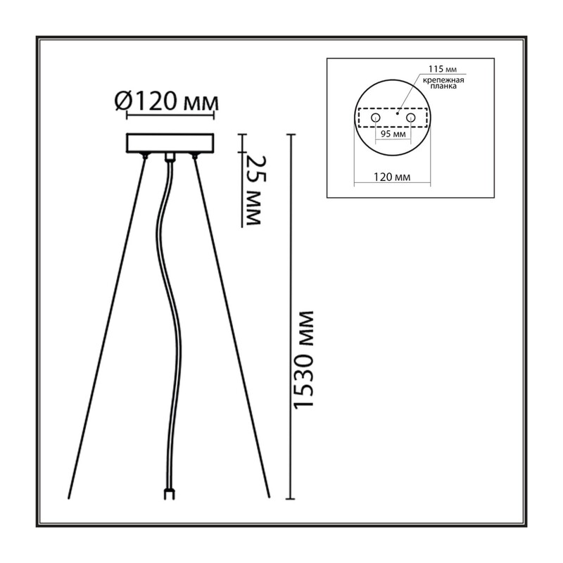 8002/A MODERNI LN25 000 белый/ металл/металл Подвесное крепление 220V ANIMAISA 2