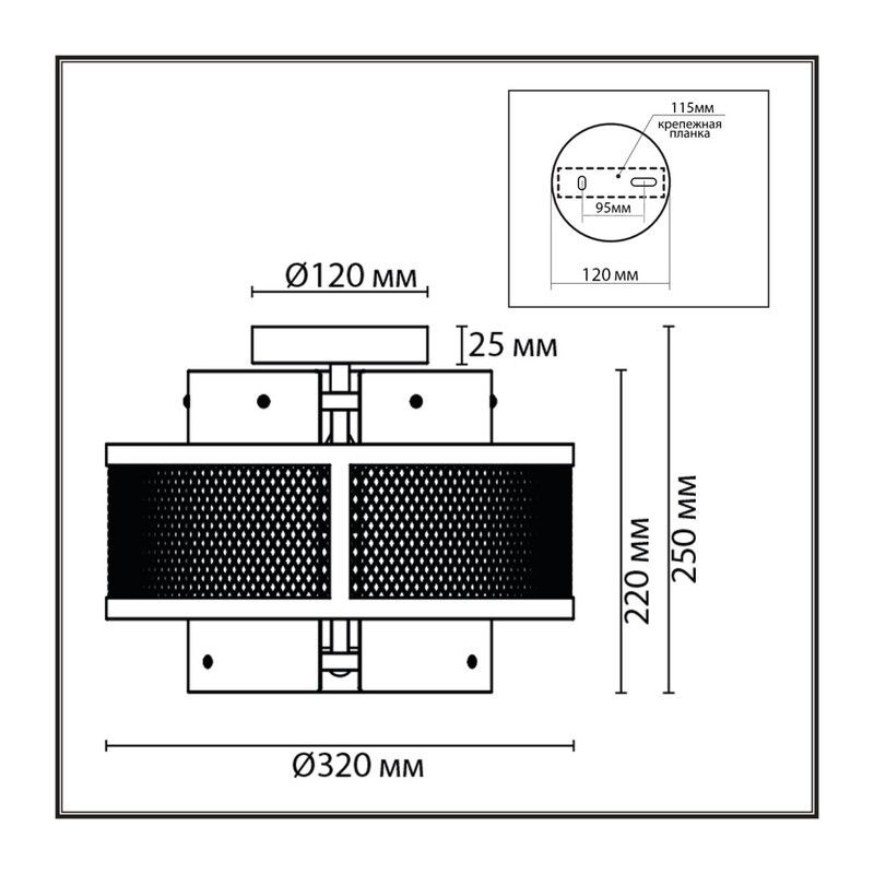 8007/3C MODERNI LN26 296 черный/черный, золотой металл/металл, стекло Потолочный светильник Е14 3*40W 220V ZARINA 3
