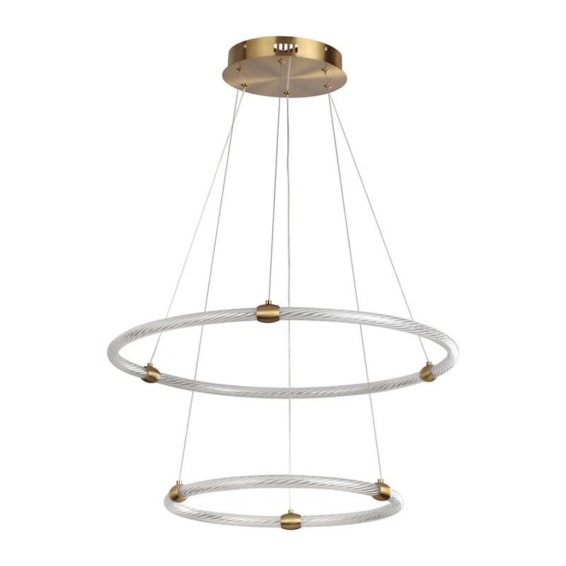8010/50L LEDIO LN25 000 золото/прозрачный, металл/акрилл Подвесной светильник LED 50W 220V 4000K TWINKLE 4
