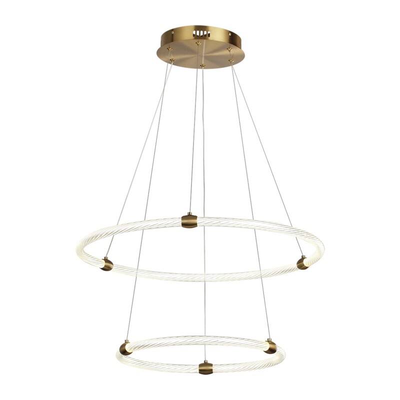 8010/50L LEDIO LN25 000 золото/прозрачный, металл/акрилл Подвесной светильник LED 50W 220V 4000K TWINKLE