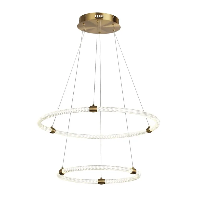8010/50L LEDIO LN25 000 золото/прозрачный, металл/акрилл Подвесной светильник LED 50W 220V 4000K TWINKLE 2
