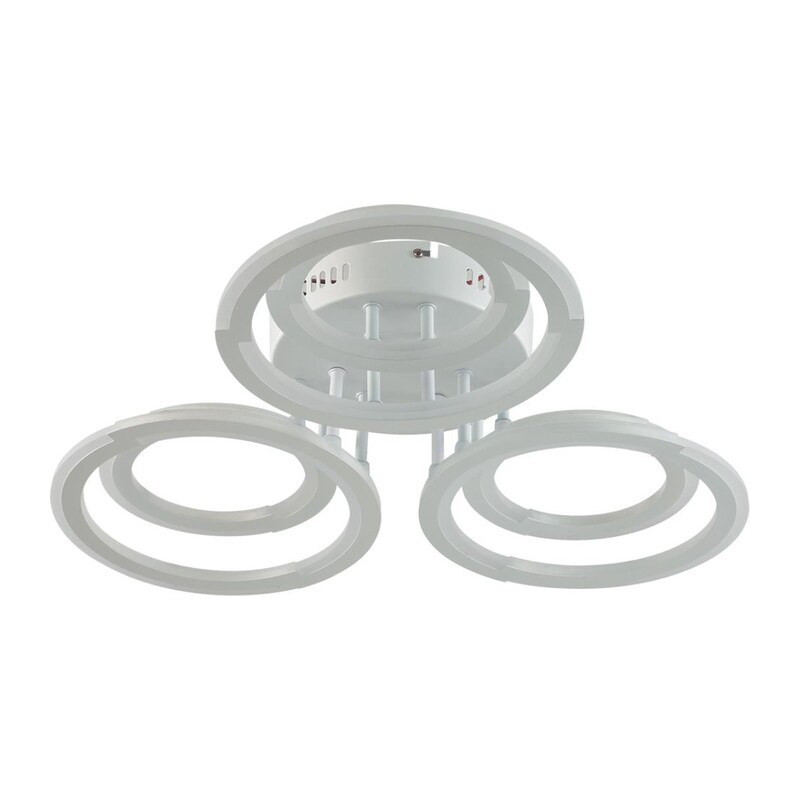 8028/80CL LEDIO LN25 000 белый, металл/акрил Потолочный светильник с ПДУ LED 80W 3000-6000К 220V OSAKA 2