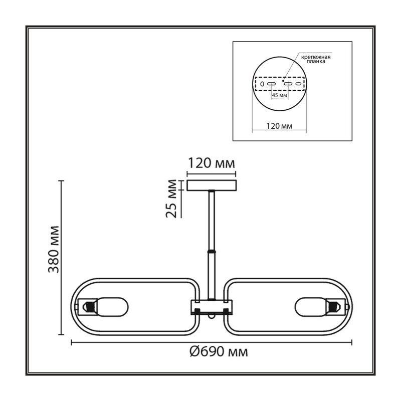 8058/8C COMFI LN24 000 черный, медь/ металл/ Люстра потолочная E27 8*60W 220V ALMIRA 2