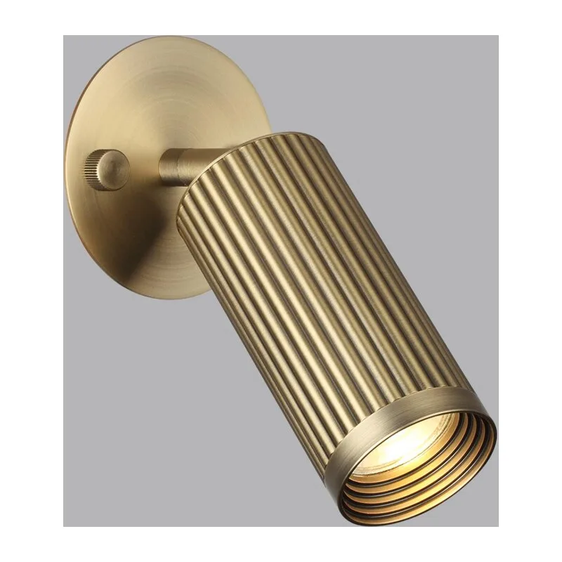 7013/1WA HIGHTECH ODL25 477 Настенный св-к поворотный на 180°/350° металл/под латунь IP20 LED GU10 10W 220V MANCHESTER 3