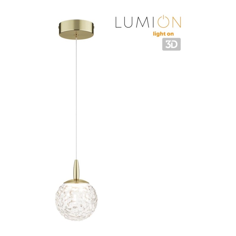 8080/1A LEDIO LN25 000  золото/прозрачный, металл/акрил Подвесной светильник LED 3W 4000K 220V TRINO 2
