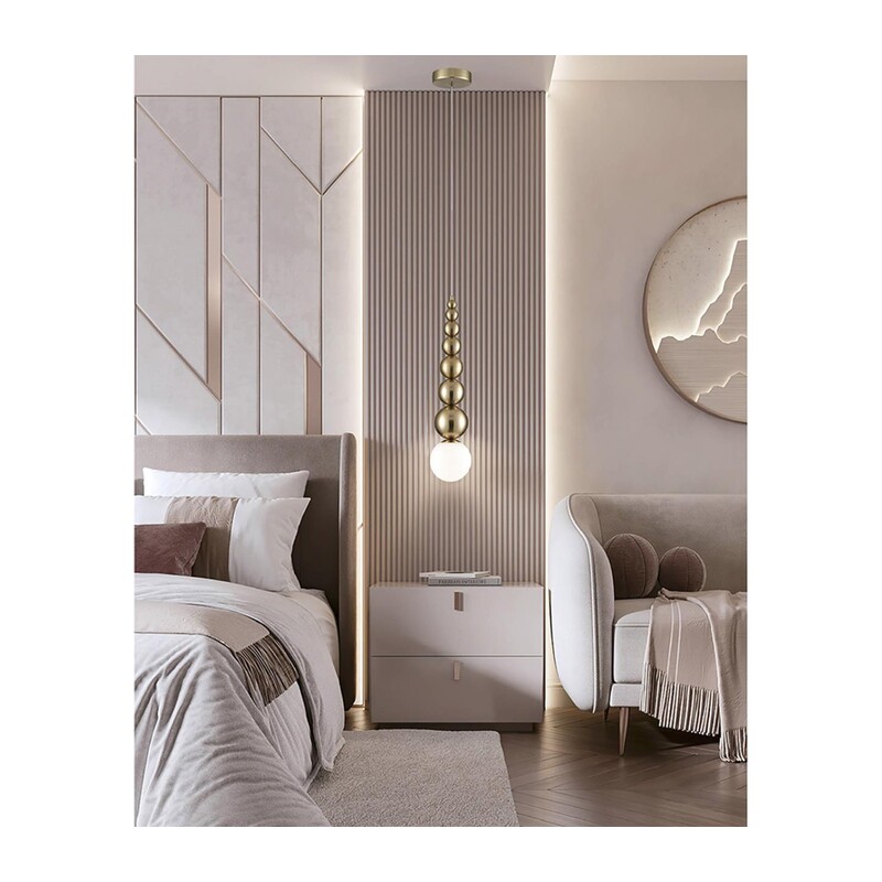 8087/1A MODERNI LN26 384 золото/белый, металл/стекло Подвесной светильник G9 1*20W 220V SOLIDA 6