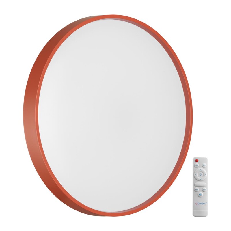 7744/DL COLOR SN 127 Светильник светодиодный потолочный пластик/белый/красный LED 48Вт 3000-6000К D380 IP43 пульт ДУ MAVIC