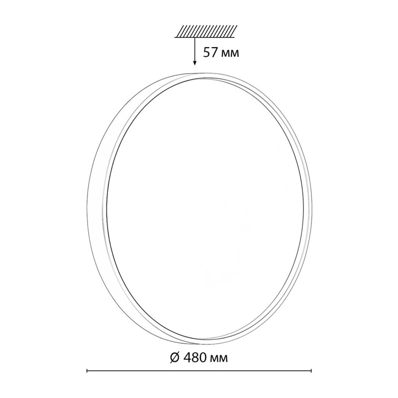 7743/EL COLOR SN 127 Светильник светодиодный потолочный пластик/белый/зеленый LED 70Вт 3000-6000К D480 IP43 пульт ДУ MAVIC 2