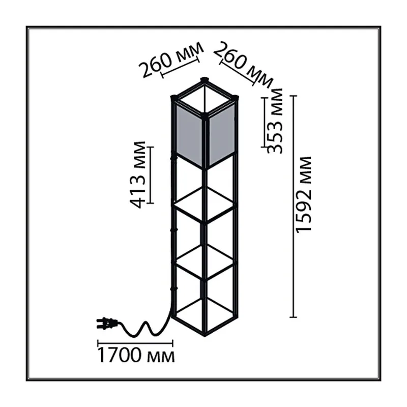 8089/1F COMFI LN26 459 белый, дерево/текстиль Торшер Е27 1*60W 220V PRACTIC 5