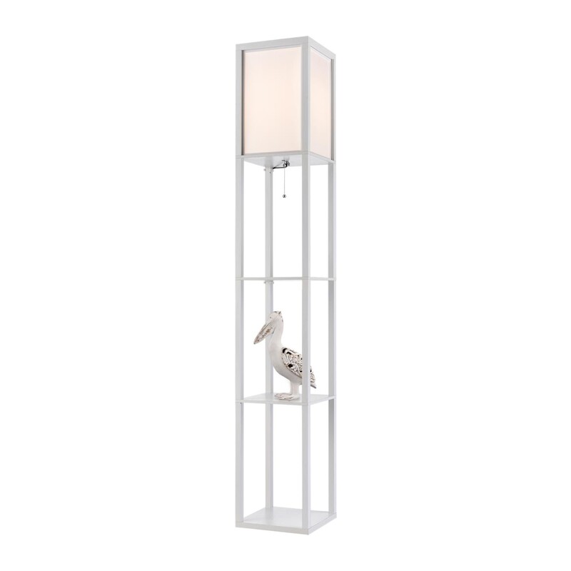 8089/1F COMFI LN26 459 белый, дерево/текстиль Торшер Е27 1*60W 220V PRACTIC 5