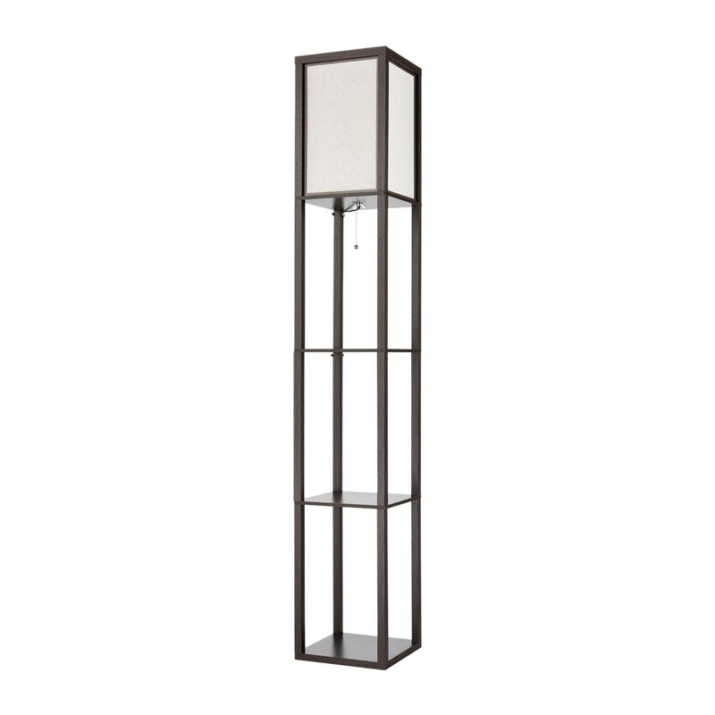 8090/1F COMFI LN26 460 кофейный/белый, дерево/текстиль Торшер Е27 1*60W 220V PRACTIC 4