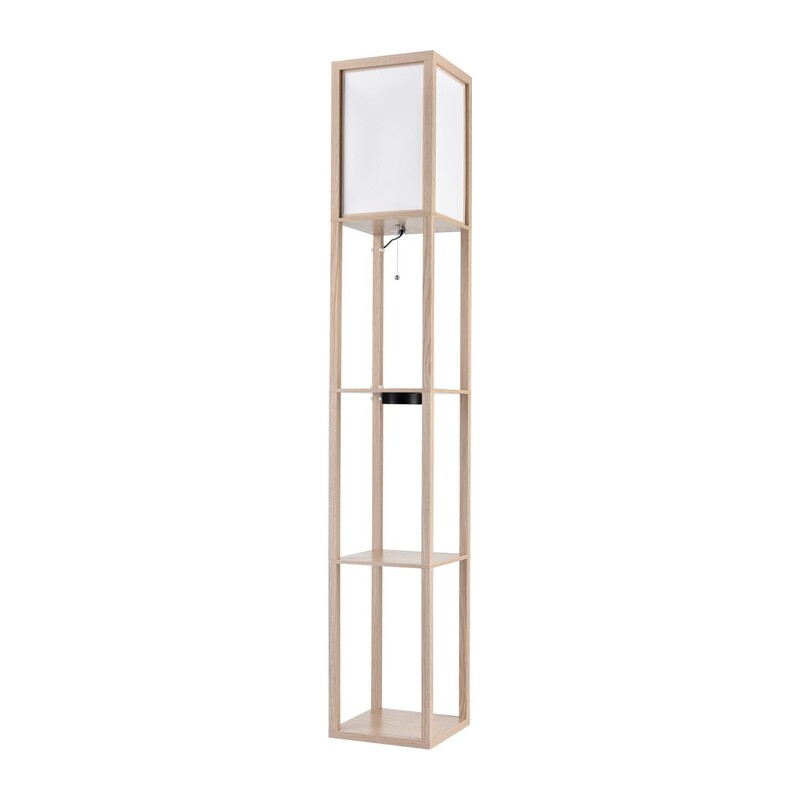 8091/1F COMFI LN26 459 дерево/белый, дерево/текстиль Торшер Е27 1*60W 220V PRACTIC 4