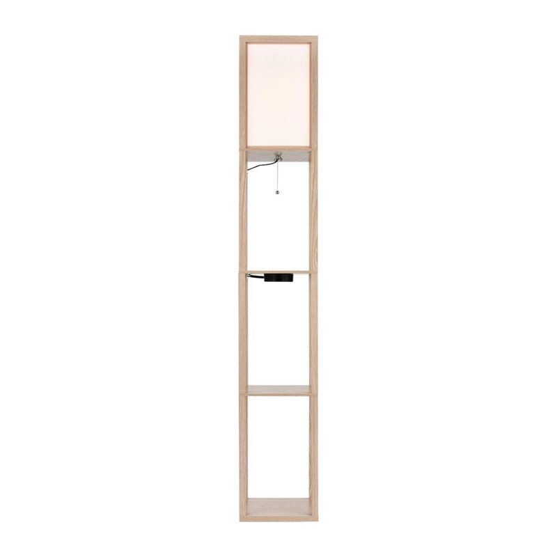 8091/1F COMFI LN26 459 дерево/белый, дерево/текстиль Торшер Е27 1*60W 220V PRACTIC