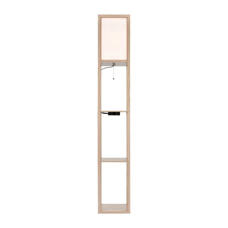 8091/1F COMFI LN26 459 дерево/белый, дерево/текстиль Торшер Е27 1*60W 220V PRACTIC 2