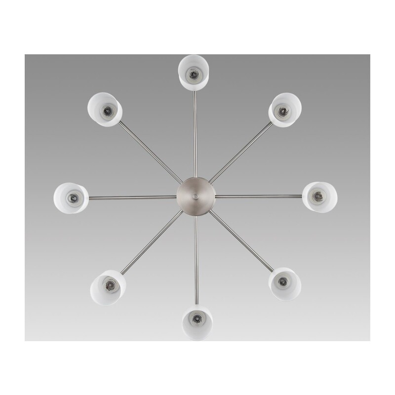 8099/8C COMFI LN26 105 никель/белый металл/стекло Люстра потолочная Е14 8*40W 220V MAVE 3