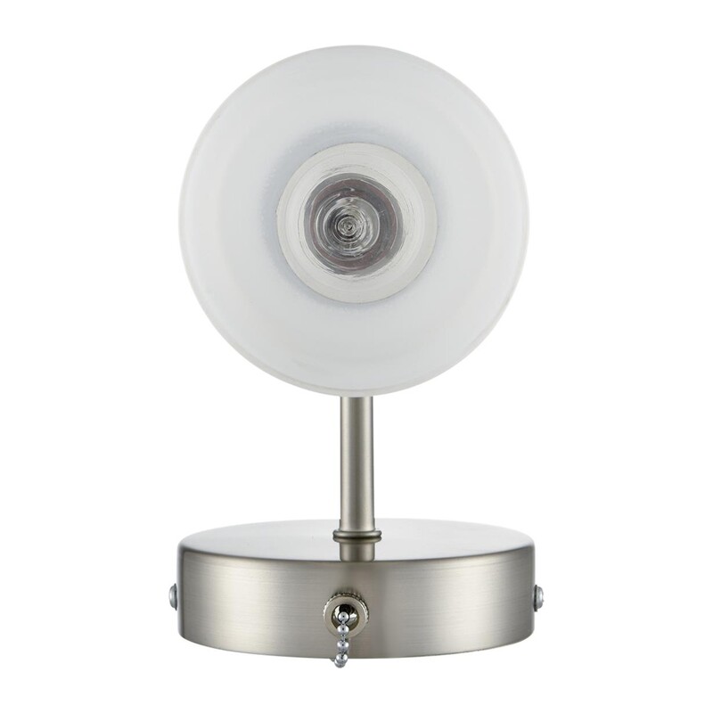 8099/1W COMFI LN26 105 никель/белый металл/стекло Бра Е14 1*40W 220V MAVE 3