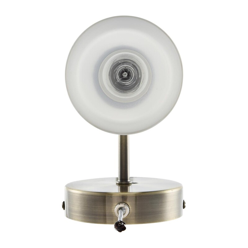 8100/1W COMFI LN26 106 бронза/белый металл/стекло Бра Е14 1*40W 220V MAVE 3