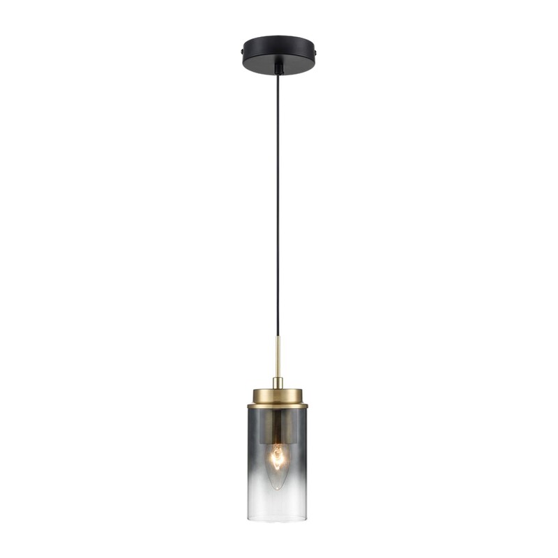 8101/1A COMFI LN26 407 черный/бронза металл/стекло Подвес Е14 1*40W 220V ISHA