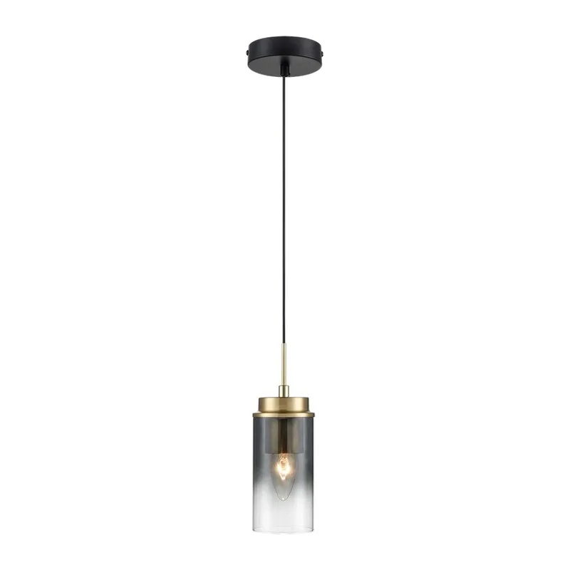 8101/1A COMFI LN26 407 черный/бронза металл/стекло Подвес Е14 1*40W 220V ISHA