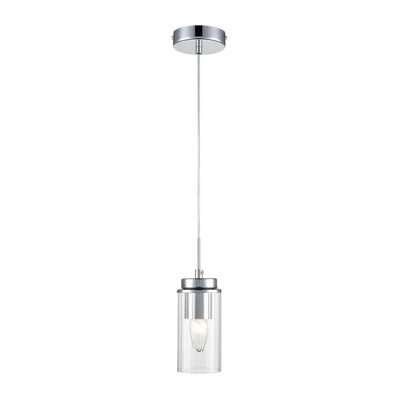 8102/1A COMFI LN26 408 хром/прозрачный металл/металл Подвес Е14 1*40W 220V ISHA