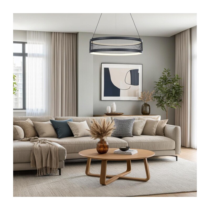 8103/38L LEDIO LN26 260 черный, металл Люстра подвесная LED 38W  3000/4000/6000К 220V FELISITI 5