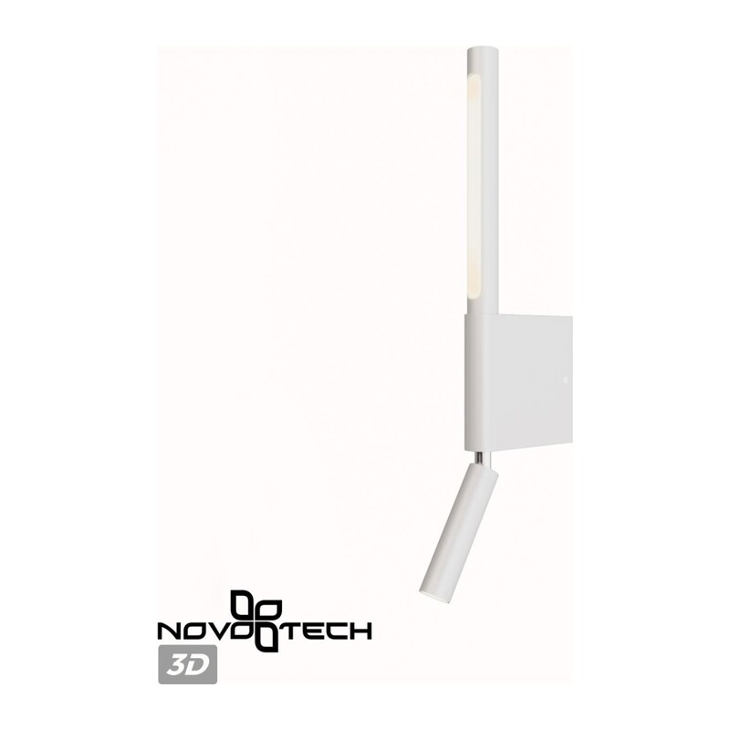359435 OVER NT24 356 белый Светильник настенный с выключателем IP20 LED 5W+3W 220-240V 3000K 320Лм FERMO 3