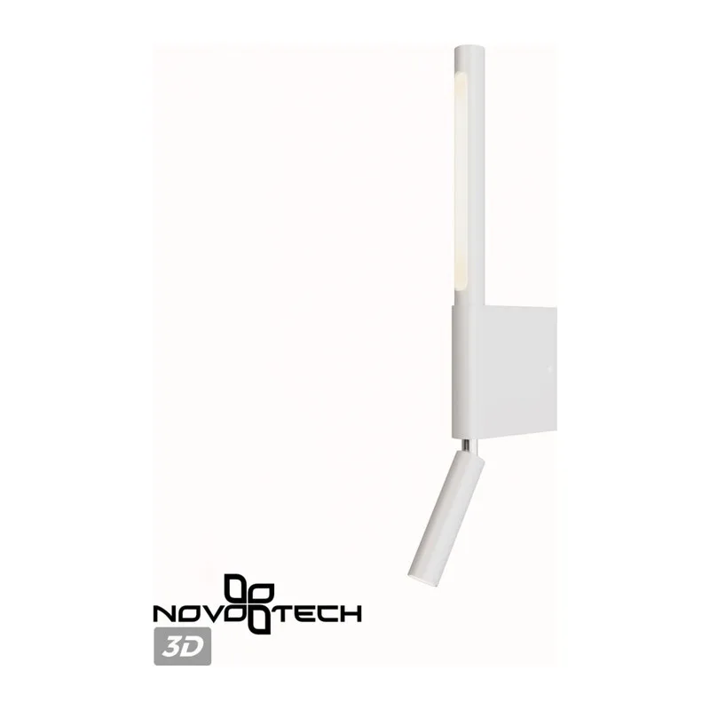 359435 OVER NT24 356 белый Светильник настенный с выключателем IP20 LED 5W+3W 220-240V 3000K 320Лм FERMO 7