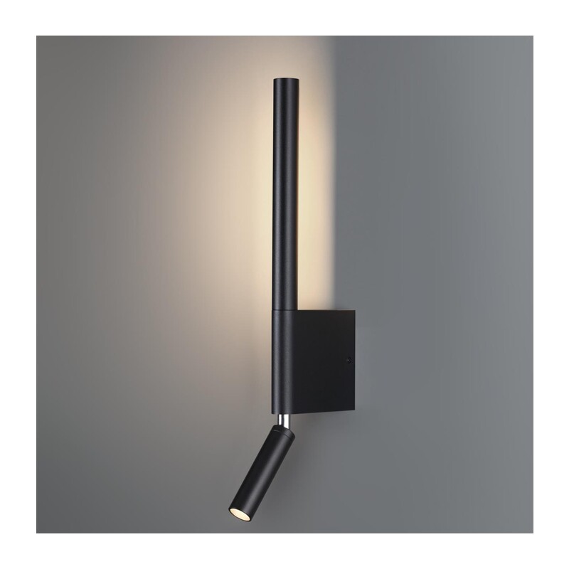 359436 OVER NT24 356 черный Светильник настенный с выключателем IP20 LED 5W+3W 220-240V 3000K 320Лм FERMO