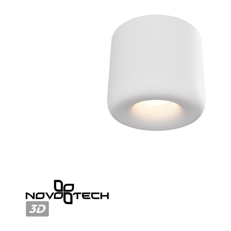 359439 OVER NT24 372 белый Светильник накладной влагозащищённый IP44 LED 10W 220-240V 3000K 650Лм LISSE 3