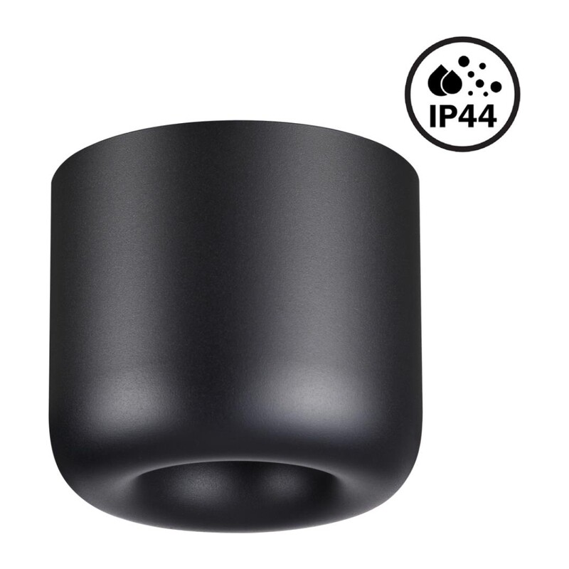 359440 OVER NT24 372 черный Светильник накладной влагозащищённый IP44 LED 10W 220-240V 3000K 650Лм LISSE 5