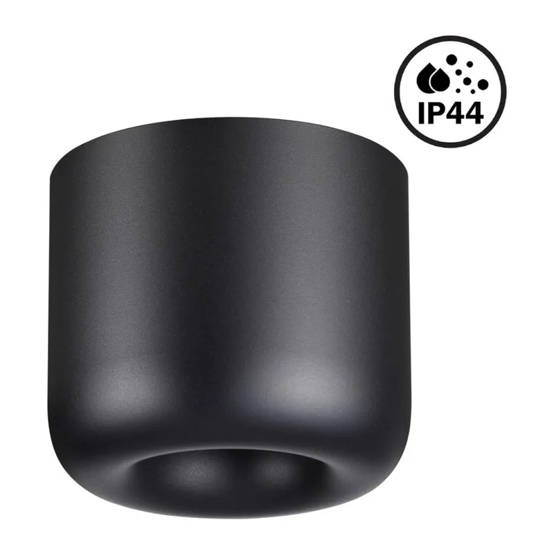 359440 OVER NT24 372 черный Светильник накладной влагозащищённый IP44 LED 10W 220-240V 3000K 650Лм LISSE