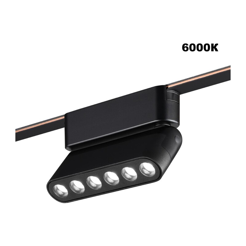 359464 SHINO NT24 116 черный Трековый смарт-светильник для низковольтного шинопровода с двумя режимами работы IP20 LED 6W 24V 3000-6000K EASY