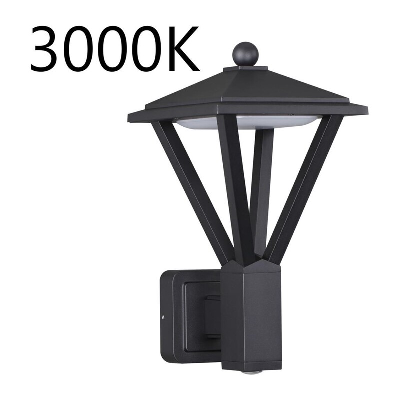 6655/15WL3 NATURE ODL25 673 черный/металл Уличный настенный светильник IP54 LED 15W (12W SMD LED + 3W COB LED) 3000K AC85-265V BEARITZ 2