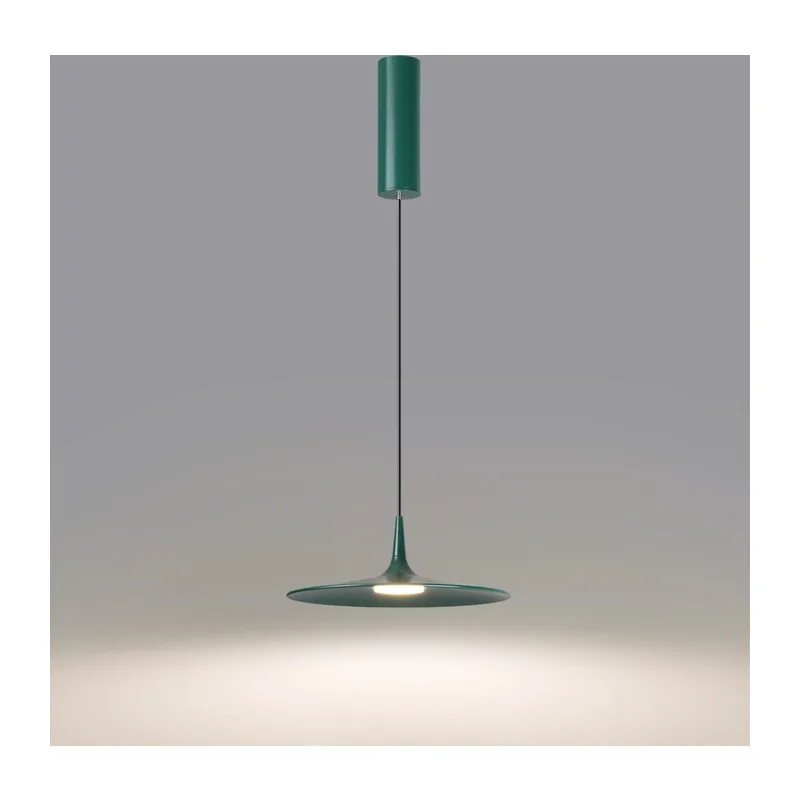 7037/12L HIGHTECH ODL25 000 темно-зеленый/металл/акрил Подвесной светильник IP20 LED 12W 3000K AC90-260V SOMBRA 3