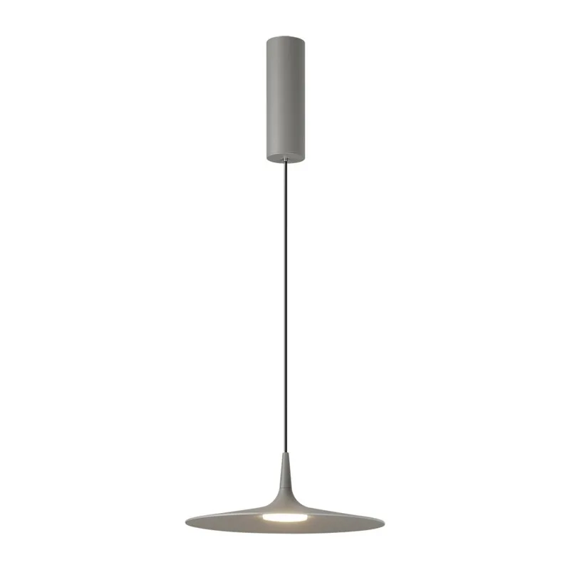 7038/12L HIGHTECH ODL25 000 серый/металл/акрил Подвесной светильник IP20 LED 12W 3000K AC90-260V SOMBRA