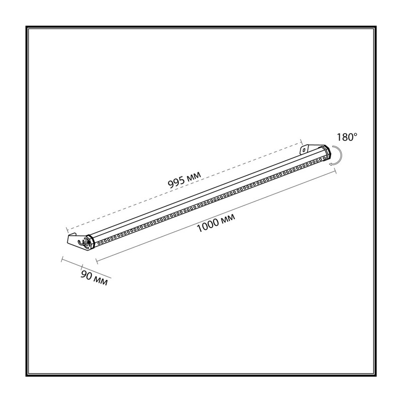 7040/22WL NATURE ODL25 679 черный/металл Фасадный поворотный на 180° светильник IP65 LED 22W 3000K 24° 1670ЛмAC220-240V GRAZE 2
