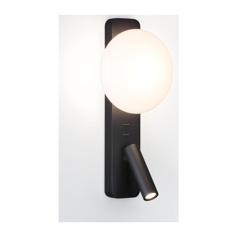 7048/5WL HIGHTECH ODL25 473 металл/акрил черный Настенный светильник IP20 LED 1*5W + 1*3W 2700K CRI>90 ALBERGO
