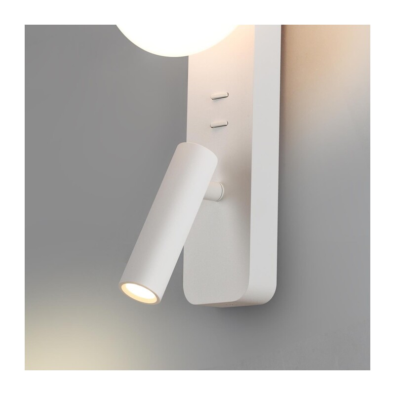 7049/5WL HIGHTECH ODL25 473 металл/акрил белый Настенный светильник IP20 LED 1*5W + 1*3W 2700K ALBERGO 2