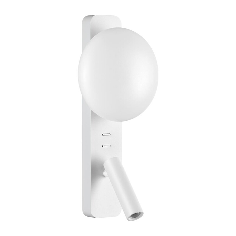 7049/5WL HIGHTECH ODL25 473 металл/акрил белый Настенный светильник IP20 LED 1*5W + 1*3W 2700K ALBERGO 5