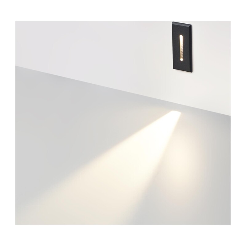 7054/3WL HIGHTECH ODL25 339 металл/металл Подсветка лестницы черн IP20 LED 1*3W 2700K ESCALA