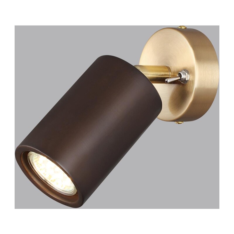 7062/1W MINIMA ODL25 217 Настенный светильник темное дерево/металл с выкл. IP20 GU10 LED 7W 220V CAUCHO 4