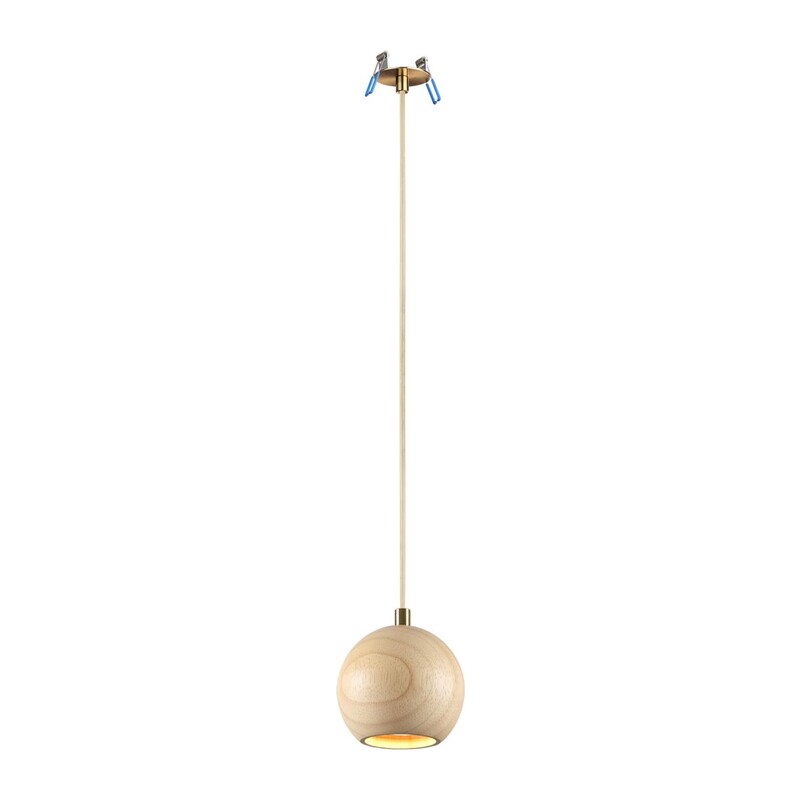 7061/1 MINIMA ODL25 217 Подвесной светильник светлое дерево/металл IP20 GU10 LED 7W 220V CAUCHO